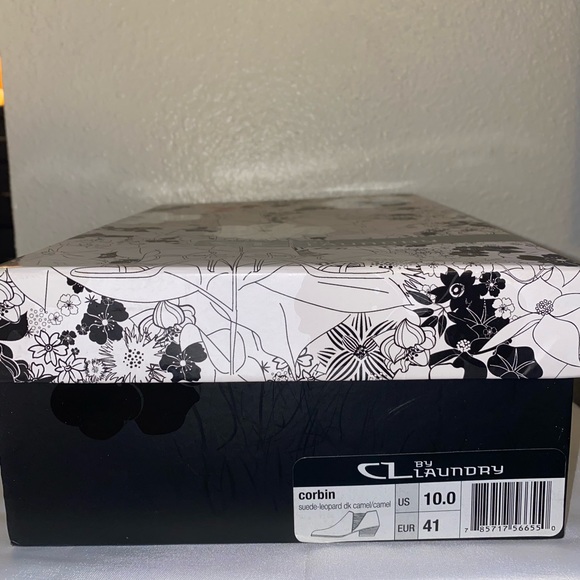 CHINESE LAUNDRY CORBIN CARMEL/BROWN SUEDE ANIMAL PRINT BOOTIES - Size 10 - Picture 9 of 10